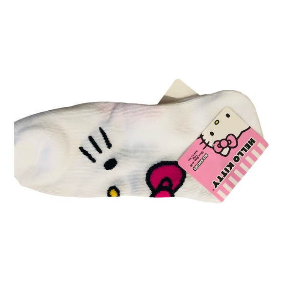 2 pairs Hello‎ Kitty low cut white no show socks new - Picture 2 of 8